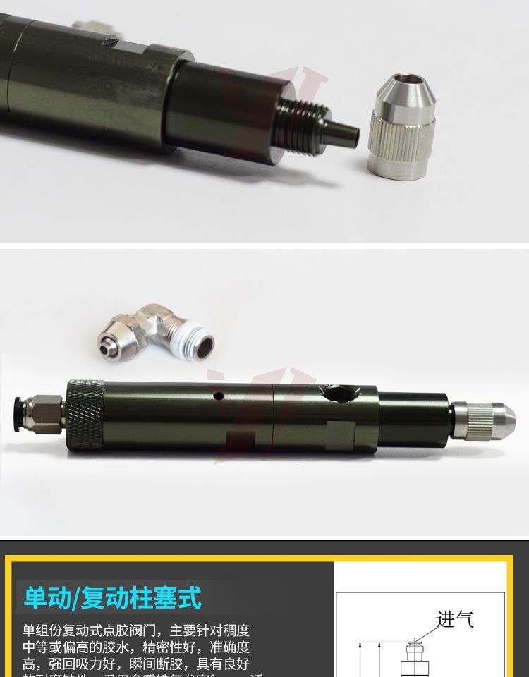 柱塞式点胶阀分解图